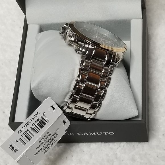 💥HP💥Vince Camuto Silver Steel Men's Watch - Picture 3 of 11
